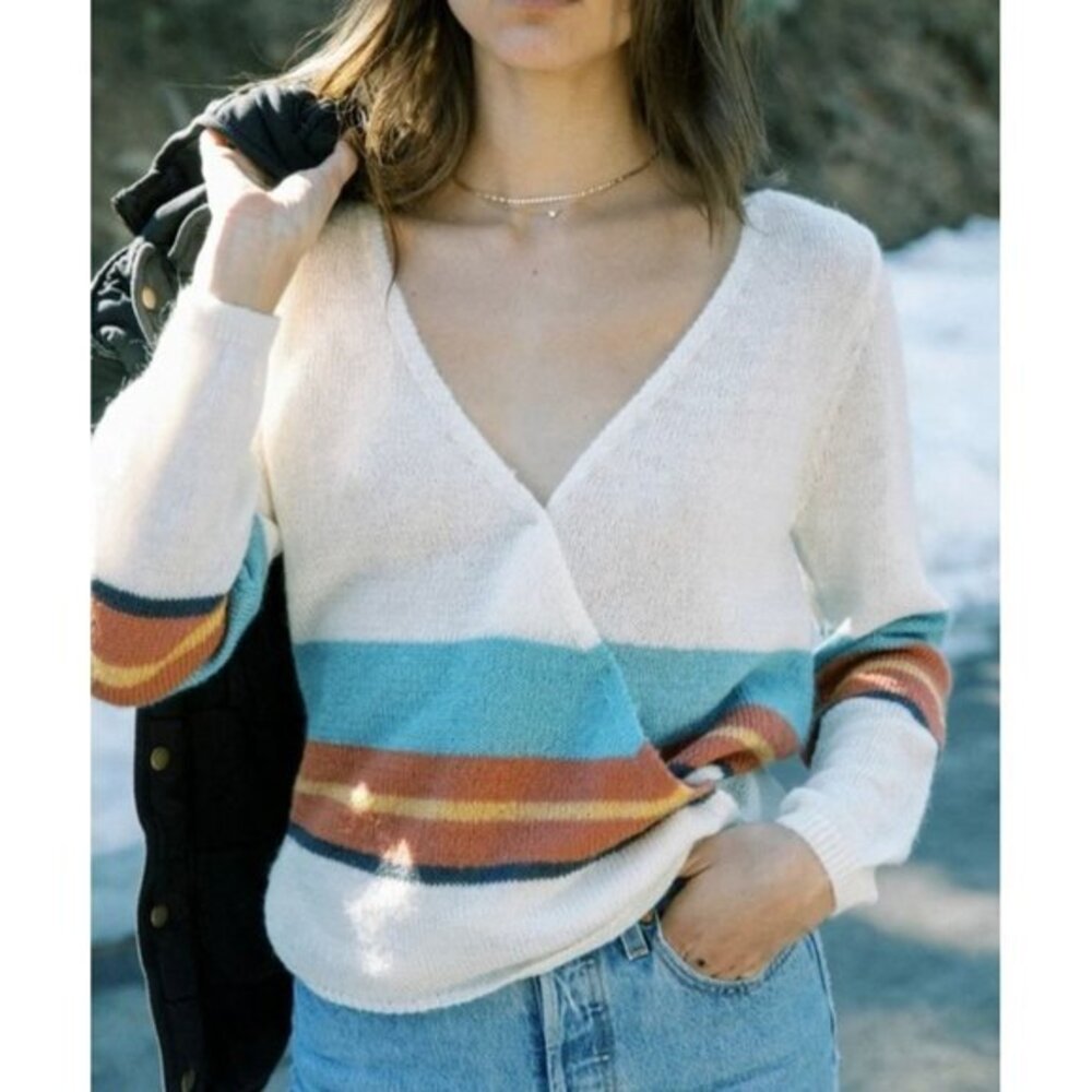 ONeill Wrap it up Striped‎ Sweater, Medium